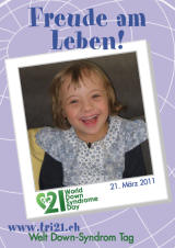 Poster zum Welt Down-Syndrom Tag 2011