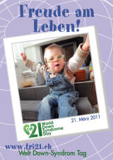 Poster zum Welt Down-Syndrom Tag 2011