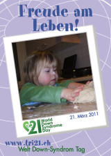 Poster zum Welt Down-Syndrom Tag 2011