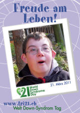 Poster zum Welt Down-Syndrom Tag 2011