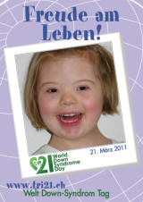 Poster zum Welt Down-Syndrom Tag 2011