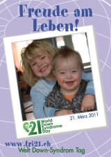 Poster zum Welt Down-Syndrom Tag 2011