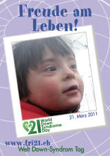 Poster zum Welt Down-Syndrom Tag 2011