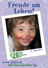 Poster zum Welt Down-Syndrom Tag 2011