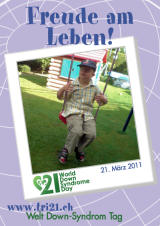 Poster zum Welt Down-Syndrom Tag 2011