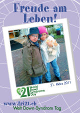 Poster zum Welt Down-Syndrom Tag 2011