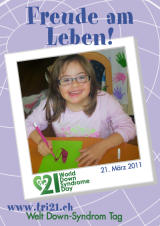 Poster zum Welt Down-Syndrom Tag 2011