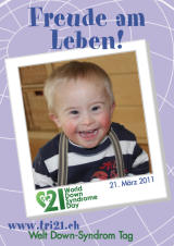 Poster zum Welt Down-Syndrom Tag 2011