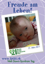 Poster zum Welt Down-Syndrom Tag 2011