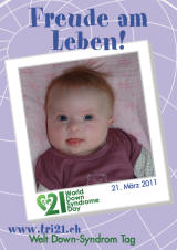 Poster zum Welt Down-Syndrom Tag 2011