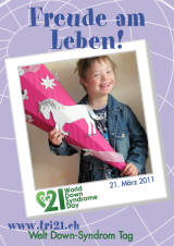 Poster zum Welt Down-Syndrom Tag 2011