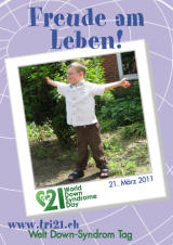 Poster zum Welt Down-Syndrom Tag 2011