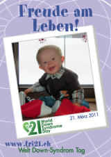 Poster zum Welt Down-Syndrom Tag 2011