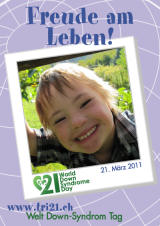 Poster zum Welt Down-Syndrom Tag 2011