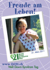 Poster zum Welt Down-Syndrom Tag 2011