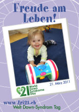 Poster zum Welt Down-Syndrom Tag 2011