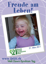 Poster zum Welt Down-Syndrom Tag 2011