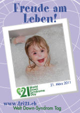 Poster zum Welt Down-Syndrom Tag 2011