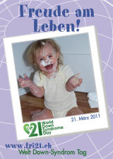Poster zum Welt Down-Syndrom Tag 2011