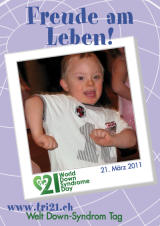 Poster zum Welt Down-Syndrom Tag 2011
