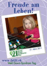Poster zum Welt Down-Syndrom Tag 2011
