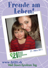 Poster zum Welt Down-Syndrom Tag 2011