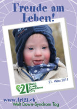 Poster zum Welt Down-Syndrom Tag 2011