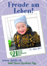 Poster zum Welt Down-Syndrom Tag 2011