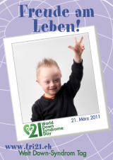 Poster zum Welt Down-Syndrom Tag 2011