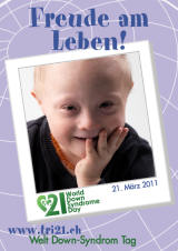 Poster zum Welt Down-Syndrom Tag 2011