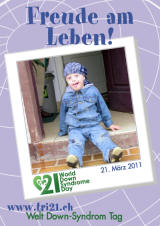 Poster zum Welt Down-Syndrom Tag 2011