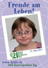 Poster zum Welt Down-Syndrom Tag 2011