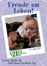 Poster zum Welt Down-Syndrom Tag 2011