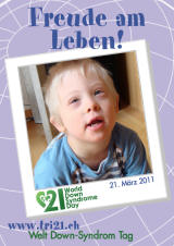 Poster zum Welt Down-Syndrom Tag 2011