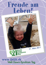 Poster zum Welt Down-Syndrom Tag 2011