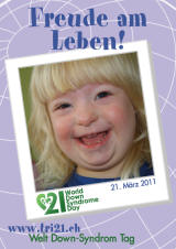 Poster zum Welt Down-Syndrom Tag 2011