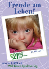 Poster zum Welt Down-Syndrom Tag 2011