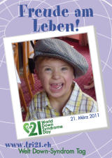 Poster zum Welt Down-Syndrom Tag 2011