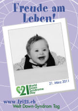 Poster zum Welt Down-Syndrom Tag 2011