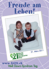 Poster zum Welt Down-Syndrom Tag 2011