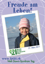 Poster zum Welt Down-Syndrom Tag 2011