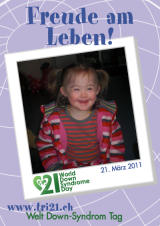 Poster zum Welt Down-Syndrom Tag 2011