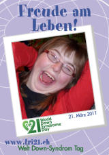 Poster zum Welt Down-Syndrom Tag 2011