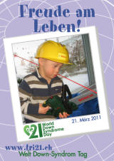 Poster zum Welt Down-Syndrom Tag 2011