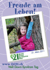 Poster zum Welt Down-Syndrom Tag 2011
