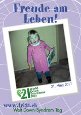 Poster zum Welt Down-Syndrom Tag 2011