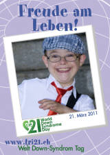 Poster zum Welt Down-Syndrom Tag 2011