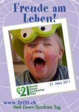 Poster zum Welt Down-Syndrom Tag 2011