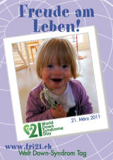 Poster zum Welt Down-Syndrom Tag 2011