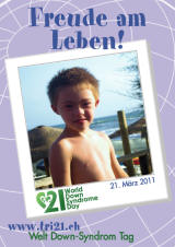 Poster zum Welt Down-Syndrom Tag 2011